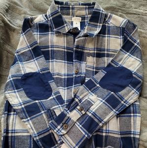 Carter's size 8 blue flannel